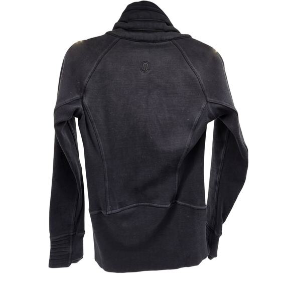 Lululemon Radiant Jacket II Night Diver Size 6 Slim Fit Ribbed Sides Full Zip - Picture 5 of 7